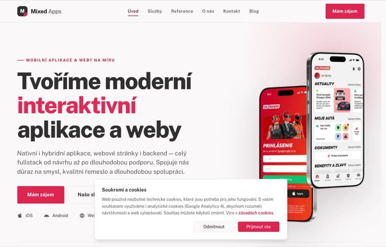 mixedapps.cz — screenshot